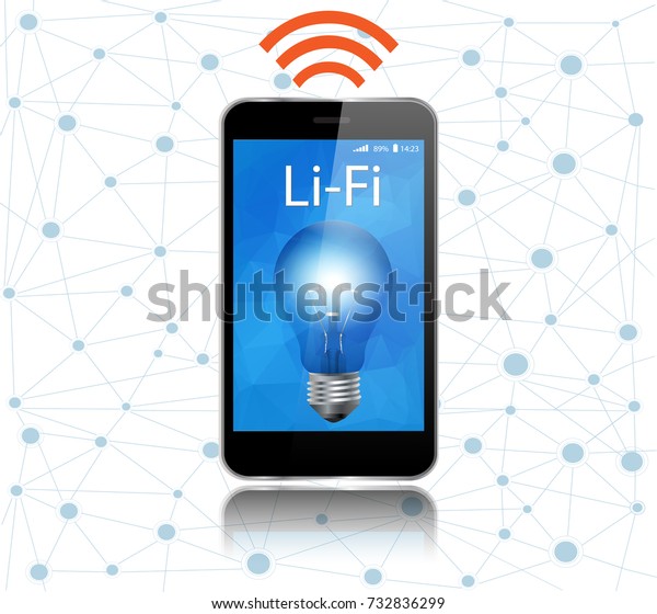 Lifi Light Fidelity Technology Uses Light Stock Vector Royalty Free