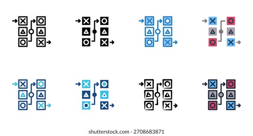 Lifo-Symbol-Set mehrere Stil Vektor-Sammlung 
