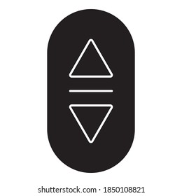 Lift Button Icon,Vector Illustration on white backround,Eps10
