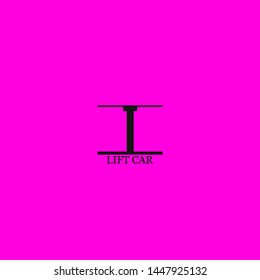 lift car icon sign signifier vector