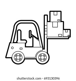 lift car vector illustration