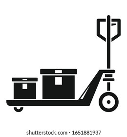 Lift cart icon. Simple illustration of lift cart vector icon for web design isolated on white background