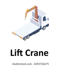 Lift Crane Vector Symbol, das leicht geändert oder bearbeitet werden kann
