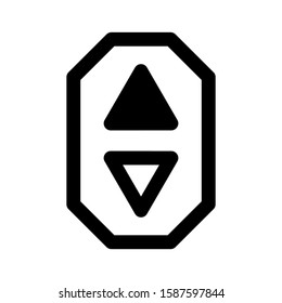 lift door icon isolated sign symbol vector illustration - high quality black style vector icons

