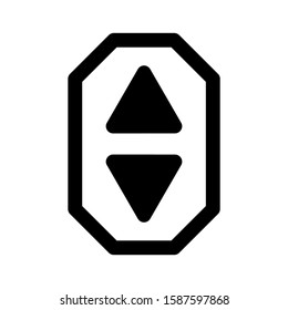 lift door icon isolated sign symbol vector illustration - high quality black style vector icons
