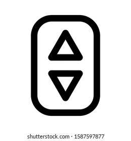 lift door icon isolated sign symbol vector illustration - high quality black style vector icons
