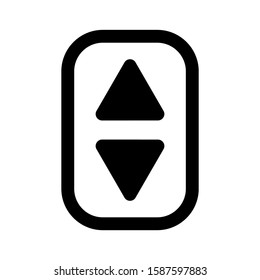 lift door icon isolated sign symbol vector illustration - high quality black style vector icons
