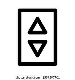 lift door icon isolated sign symbol vector illustration - high quality black style vector icons
