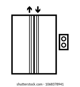 lift elevator icon vector