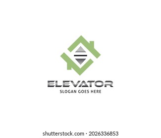 Lift Or Elevator Logo Vector Template