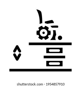 lift equipment for inclusive life glyph icon vector. lift equipment for inclusive life sign. isolated contour symbol black illustration