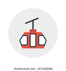 lift glyph flat vector icon