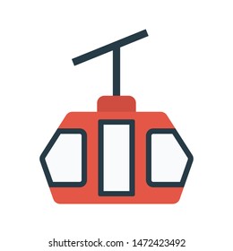 lift glyph flat vector icon