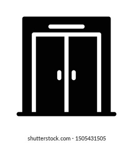 lift glyph flat vector icon