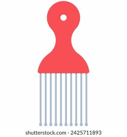 Lift hair comb vector cartoon illustration isolated on a white background.