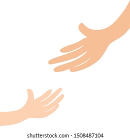 Lift or help some body a grab action
Reaching hands. Concept for rescue.