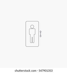 Lift icon. elevator sign