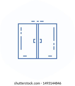 Lift icon, elevator thin line symbol vector design. Great for mobile app, web design, print materials, etc.