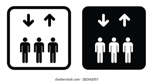 Lift icon set