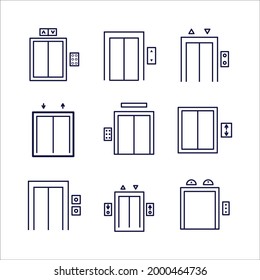 lift icon. lift   set symbol vector elements for infographic web.