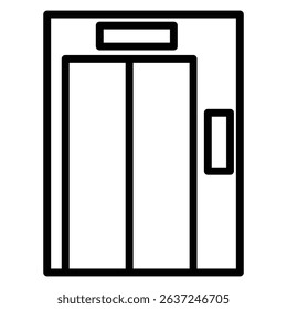 lift icon Simple thin line stroke