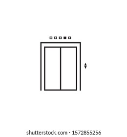 Lift icon template design. vector illustration 