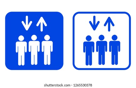 Lift icon. Vector illustration
