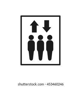 Lift icon vector illustration EPS 10.