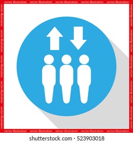 Lift icon vector illustration EPS 10.