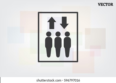 Lift icon vector illustration EPS 10.
