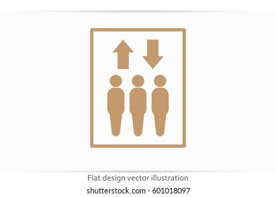 Lift icon vector illustration EPS 10.
