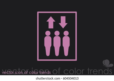 Lift icon vector illustration EPS 10.