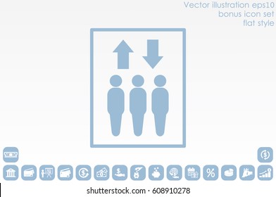 Lift icon vector illustration EPS 10.