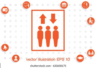 Lift icon vector illustration EPS 10.