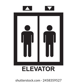 Lift icon vector illustration symbol design
