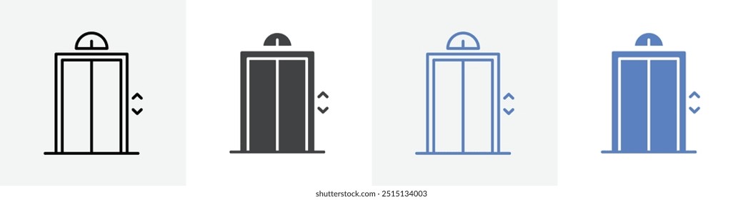 lift icon vector set use for web ui or app