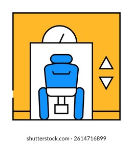 lift inclusive life line icon vector. lift inclusive life sign. isolated symbol illustration