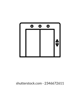 Lift line icon. illustration graphic of  Lift line