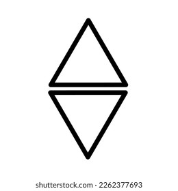 lift pointer icon up and down with simple design	