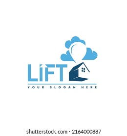 Lift Real Estate Logo Template Design  Design Concept, Vector, logo Creative 