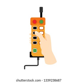 Lift remote control icon. Flat illustration of lift remote control vector icon for web design