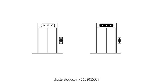 lift set icon with white background vector stock illustration