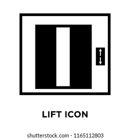Lift sign icon vector isolated on white background, Lift sign transparent sign