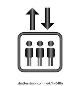 Lift symbol. Vector.