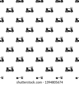 Lift truck pattern seamless vector repeat geometric for any web design