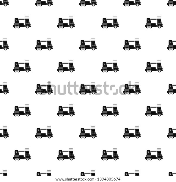 Lift truck pattern seamless vector repeat\
geometric for any web\
design