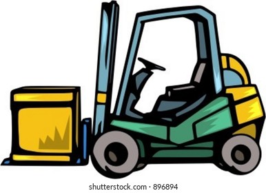 Lift truck.Vector illustration