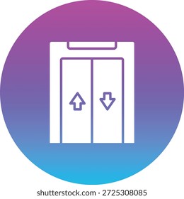 Icono de Vector de elevación. Se puede utilizar para aplicaciones de impresión, móviles y de Web.