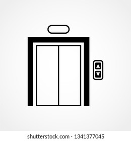 Lift vector icon. Illustration isolated vector sign symbol