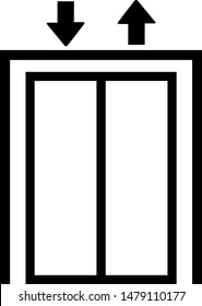 Lift vector icon illustration. For web or mobile.